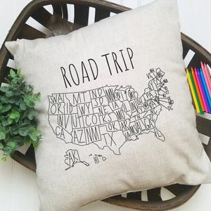 United States Toss Throw Pillow